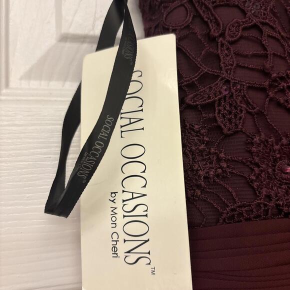 NWT  Social Occasions by Mon Cheri. Satin Sequin Mother Of Bride. Size 8. $398 - Picture 11 of 12